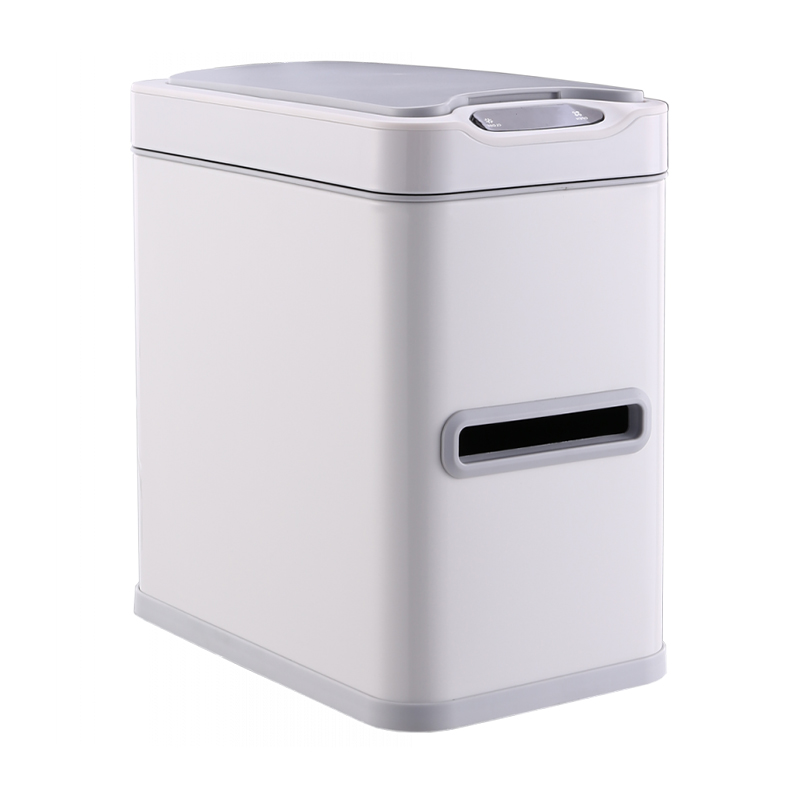 Уцінка! Відро для сміття Jah сенсорне, для туалетного паперу, прямокутне, біле, 30.7*19.1*32 см, 7 л (6407)